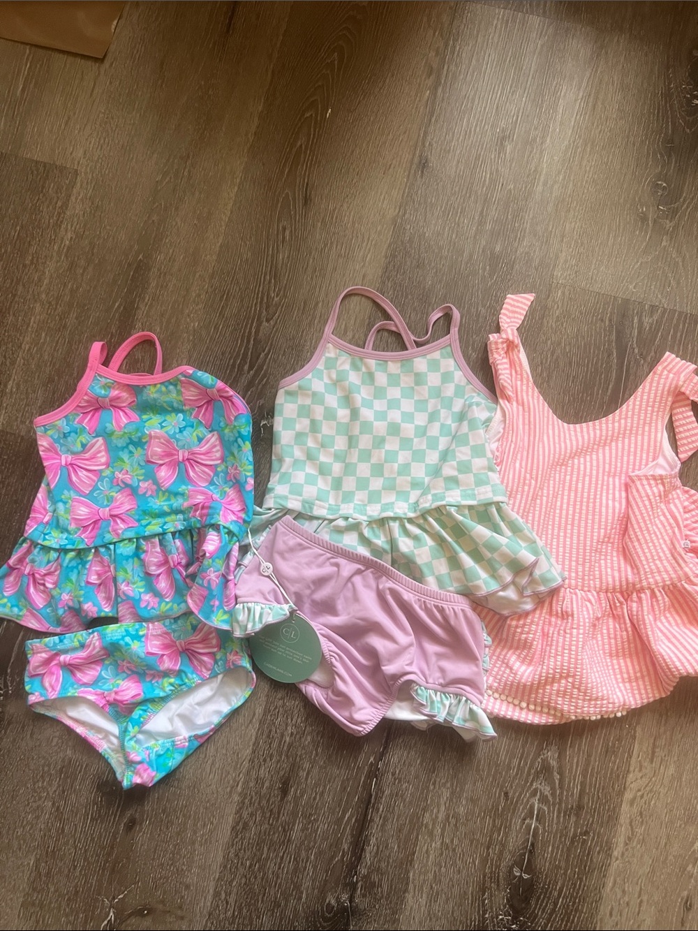 Caden Lane Girls Swim Set Trio - size 4t